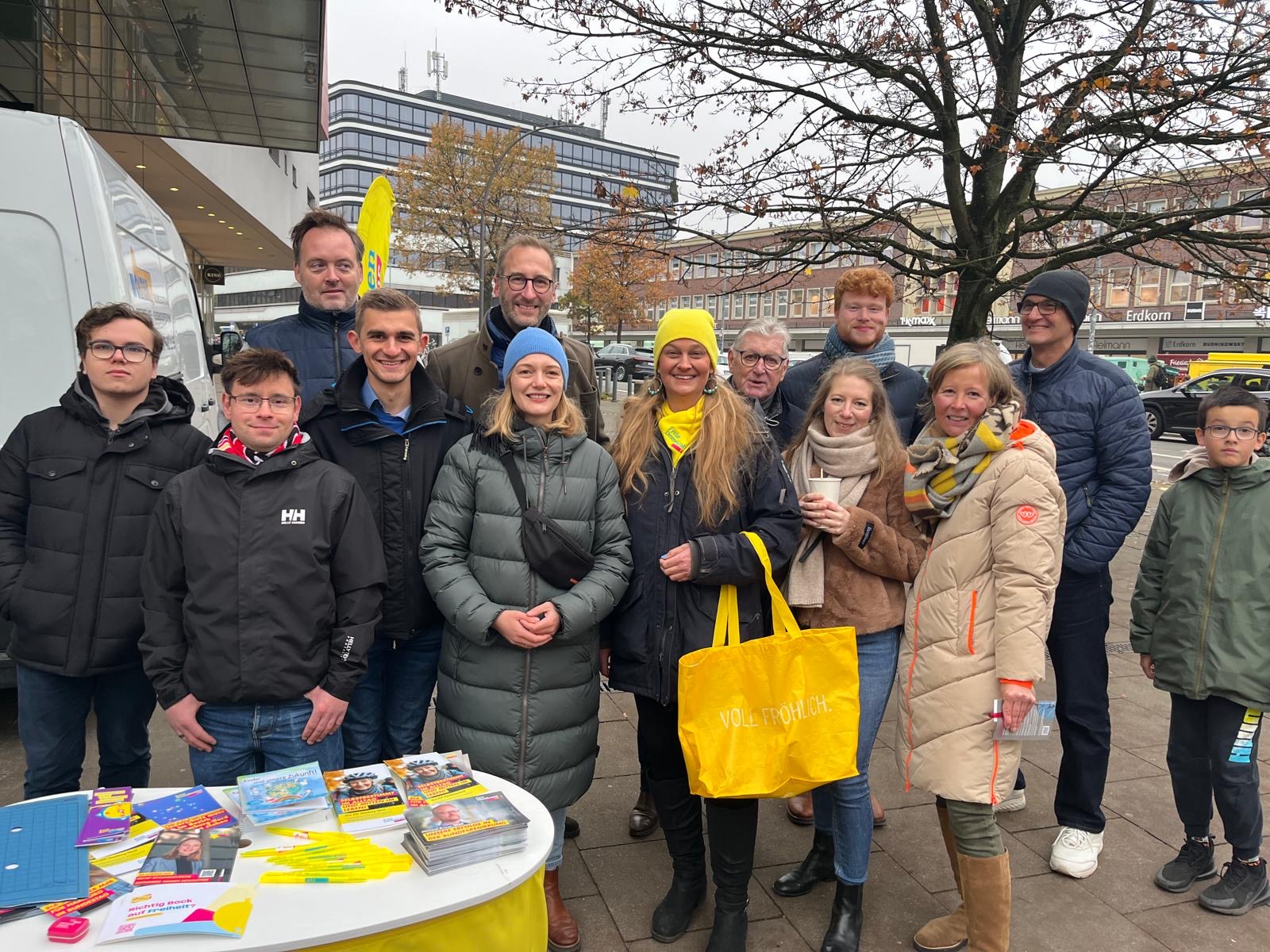 Infostand zum Ampel-Aus